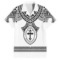 Personalised Melanesian Brotherhood Family Matching Short Sleeve Bodycon Dress and Hawaiian Shirt With Tribal Pattern - Polynesian Pride