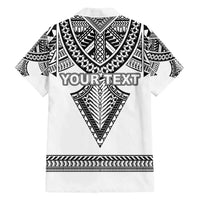 Personalised Melanesian Brotherhood Family Matching Tank Maxi Dress and Hawaiian Shirt With Tribal Pattern - Polynesian Pride