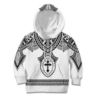 Personalised Melanesian Brotherhood Kid Hoodie With Tribal Pattern - Polynesian Pride