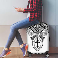 Personalised Melanesian Brotherhood Luggage Cover With Tribal Pattern - Polynesian Pride