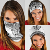 Personalised Melanesian Brotherhood Neck Gaiter With Tribal Pattern - Polynesian Pride