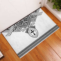 Personalised Melanesian Brotherhood Rubber Doormat With Tribal Pattern LT05 - Polynesian Pride