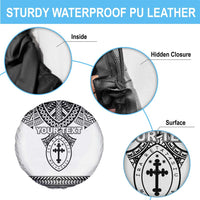 Personalised Melanesian Brotherhood Spare Tire Cover With Tribal Pattern - Polynesian Pride