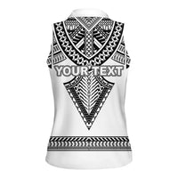 Personalised Melanesian Brotherhood Women Sleeveless Polo Shirt With Tribal Pattern LT05 - Polynesian Pride