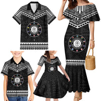 Personalised Melanesian Brotherhood Family Matching Mermaid Dress and Hawaiian Shirt Ministry Faith And Mission - Polynesian Pride