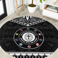 Melanesian Brotherhood Round Carpet Ministry Faith And Mission LT05 Black - Polynesian Pride