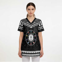 Personalised Melanesian Brotherhood Scrub Top Ministry Faith And Mission LT05 - Polynesian Pride