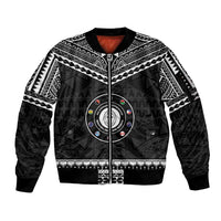 Personalised Melanesian Brotherhood Sleeve Zip Bomber Jacket Ministry Faith And Mission - Polynesian Pride