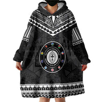 Personalised Melanesian Brotherhood Wearable Blanket Hoodie Ministry Faith And Mission - Polynesian Pride
