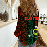 Custom Vanuatu Penama Women Casual Shirt Polynesian Tribal LT6 - Polynesian Pride