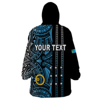 Custom Vanuatu Sanma Wearable Blanket Hoodie Polynesian Tribal LT6 - Polynesian Pride