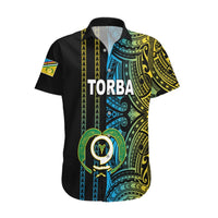 Custom Vanuatu Torba Hawaiian Shirt Polynesian Tribal LT6 Black - Polynesian Pride
