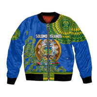 Solomon Islands Bomber Jacket Melanesian Festival 2023 LT6 Unisex Green - Polynesian Pride