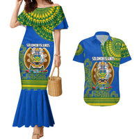 Solomon Islands Couples Matching Mermaid Dress And Hawaiian Shirt Melanesian Festival 2023 LT6 Green - Polynesian Pride