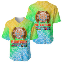 Melanesian Festival 2023 Baseball Jersey Fest'Napuan Colorful Style LT6 - Polynesian Pride