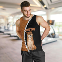 Custom Shiba Inu Dog Men Tank Top With Polynesian Tribal Tattoo LT6 - Polynesian Pride