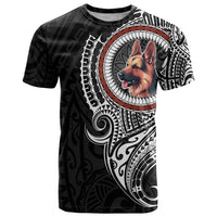 Polynesian German Shepherd Dog T Shirt Dog In My Heart LT6 Black - Polynesian Pride