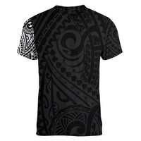 Polynesian Samoyed Dog Women V Neck T Shirt Dog In My Heart LT6 - Polynesian Pride