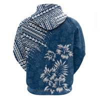 Hawaii Summer Hoodie Mix Polynesian Dark Blue LT6 - Polynesian Pride