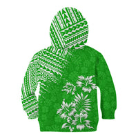Hawaii Summer Kid Hoodie Mix Polynesian Green LT6 - Polynesian Pride