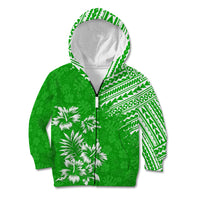 Hawaii Summer Kid Hoodie Mix Polynesian Green LT6 - Polynesian Pride