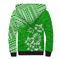Hawaii Summer Sherpa Hoodie Mix Polynesian Green LT6 - Polynesian Pride