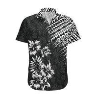 Hawaii Summer Hawaiian Shirt Mix Polynesian Black LT6 Black - Polynesian Pride