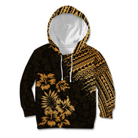 Hawaii Summer Kid Hoodie Mix Polynesian Gold LT6 Gold - Polynesian Pride