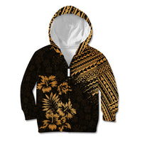 Hawaii Summer Kid Hoodie Mix Polynesian Gold LT6 - Polynesian Pride