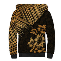 Hawaii Summer Sherpa Hoodie Mix Polynesian Gold LT6 - Polynesian Pride