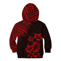 Hawaii Summer Kid Hoodie Mix Polynesian Black-Red LT6 - Polynesian Pride