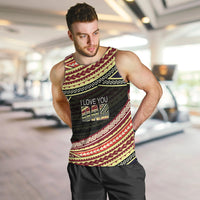 (Custom Personalised) Happy Fathers Day Polynesian Men Tank Top I Love You Dad LT6 - Polynesian Pride