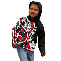 Plumeria Polynesian Kid Hoodie Trending Red LT6 - Polynesian Pride
