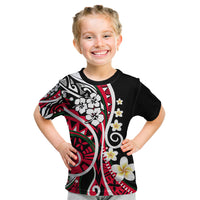 Plumeria Polynesian Kid T Shirt Trending Red LT6 Red - Polynesian Pride
