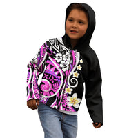 Plumeria Polynesian Kid Hoodie Trending Pink LT6 - Polynesian Pride