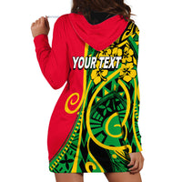 (Custom Personalised) Vanuatu Hoodie Dress Polynesian Patterns LT6 - Polynesian Pride