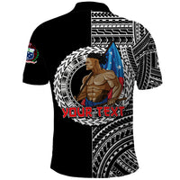 Custom Samoa Pride Polo Shirt Polynesian Patterns Black LT6 - Polynesian Pride