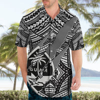 Polynesian Guam Hawaiian Shirt with Coat Of Arms Claws Style - White LT6 - Polynesian Pride