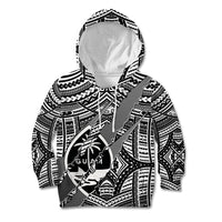 Polynesian Guam Kid Hoodie with Coat Of Arms Claws Style - White LT6 Hoodie White - Polynesian Pride