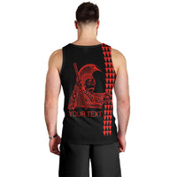 Custom Hawaii Men Tank Top King Kamehameha Day - Red LT6 - Polynesian Pride