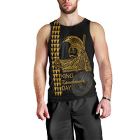 Custom Hawaii Men Tank Top King Kamehameha Day - Gold LT6 - Polynesian Pride