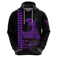 Custom Hawaii Hoodie King Kamehameha Day Purple LT6 - Polynesian Pride