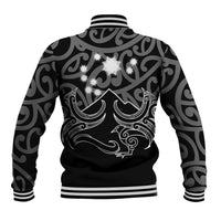 Matariki New Zealand Baseball Jacket Maori New Year White LT6 - Polynesian Pride