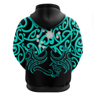 Matariki New Zealand Hoodie Maori New Year Turquoise LT6 - Polynesian Pride
