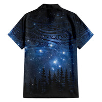 Matariki Te Tau Hou Māori Family Matching Off Shoulder Maxi Dress and Hawaiian Shirt New Zealand Starry Sky