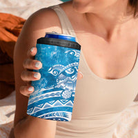 World Ocean Day Polynesian Pattern 4 in 1 Can Cooler Tumbler Crystal Waves LT7 - Polynesian Pride