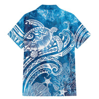 World Ocean Day Polynesian Pattern Family Matching Mermaid Dress and Hawaiian Shirt Crystal Waves