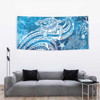 World Ocean Day Polynesian Pattern Tapestry Crystal Waves