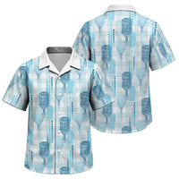 Aloha Hawaii Vintage Kahili Pa'a Lima Family Matching Mermaid Dress and Hawaiian Shirt Palaka Print Oceanic Turquoise LT7 Son's Shirt Turquoise - Polynesian Pride