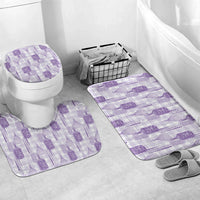 Aloha Hawaii Vintage Kahili Pa'a Lima Bathroom Set Palaka Print Pastel Lavender